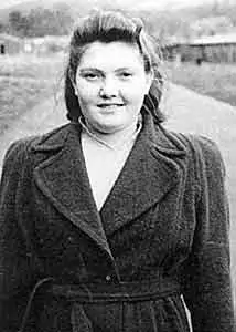 Photograph of Minia Jay in Windermere, 1945.