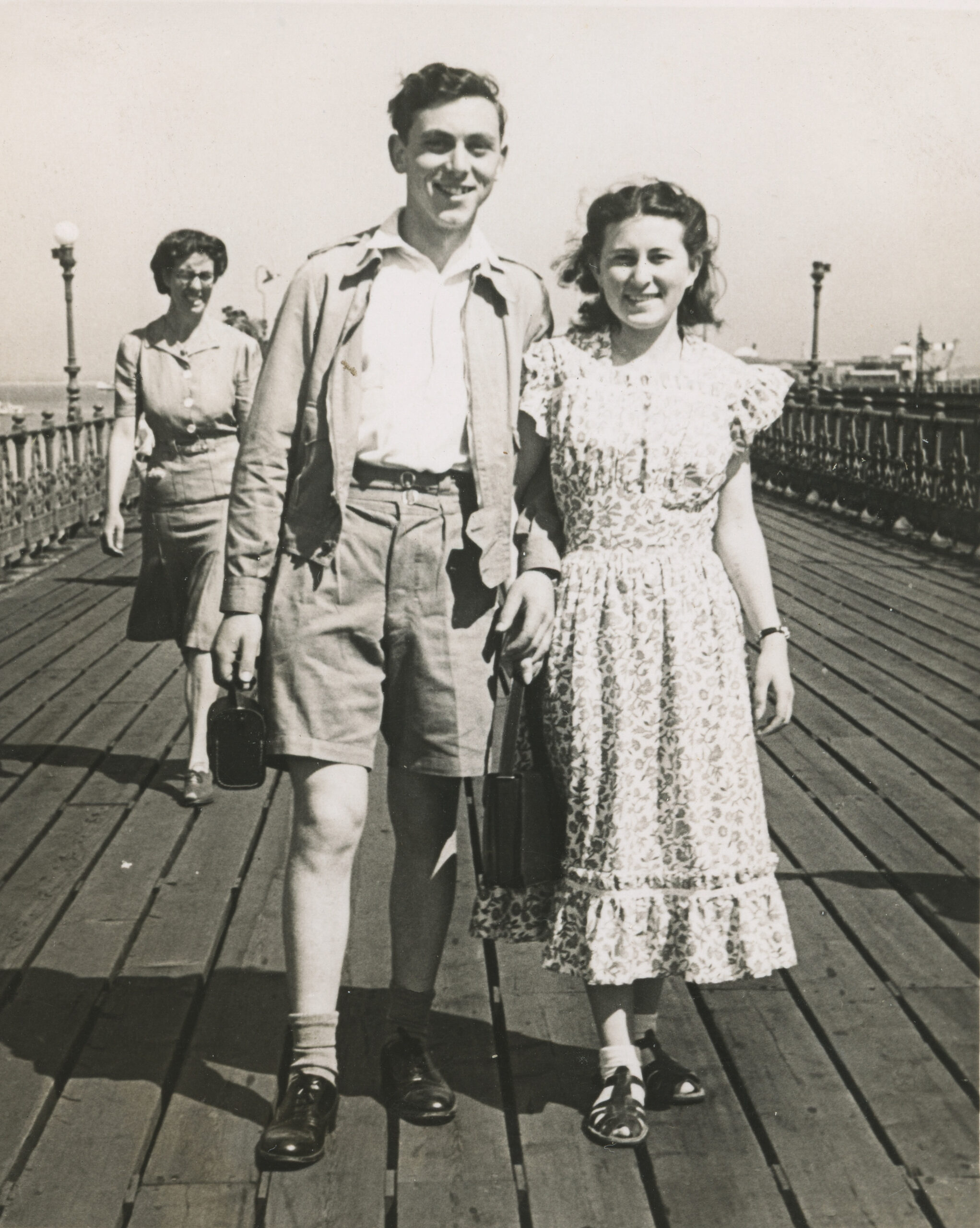Photograph of Max and Rosie Schindler in Brighton in 1948.