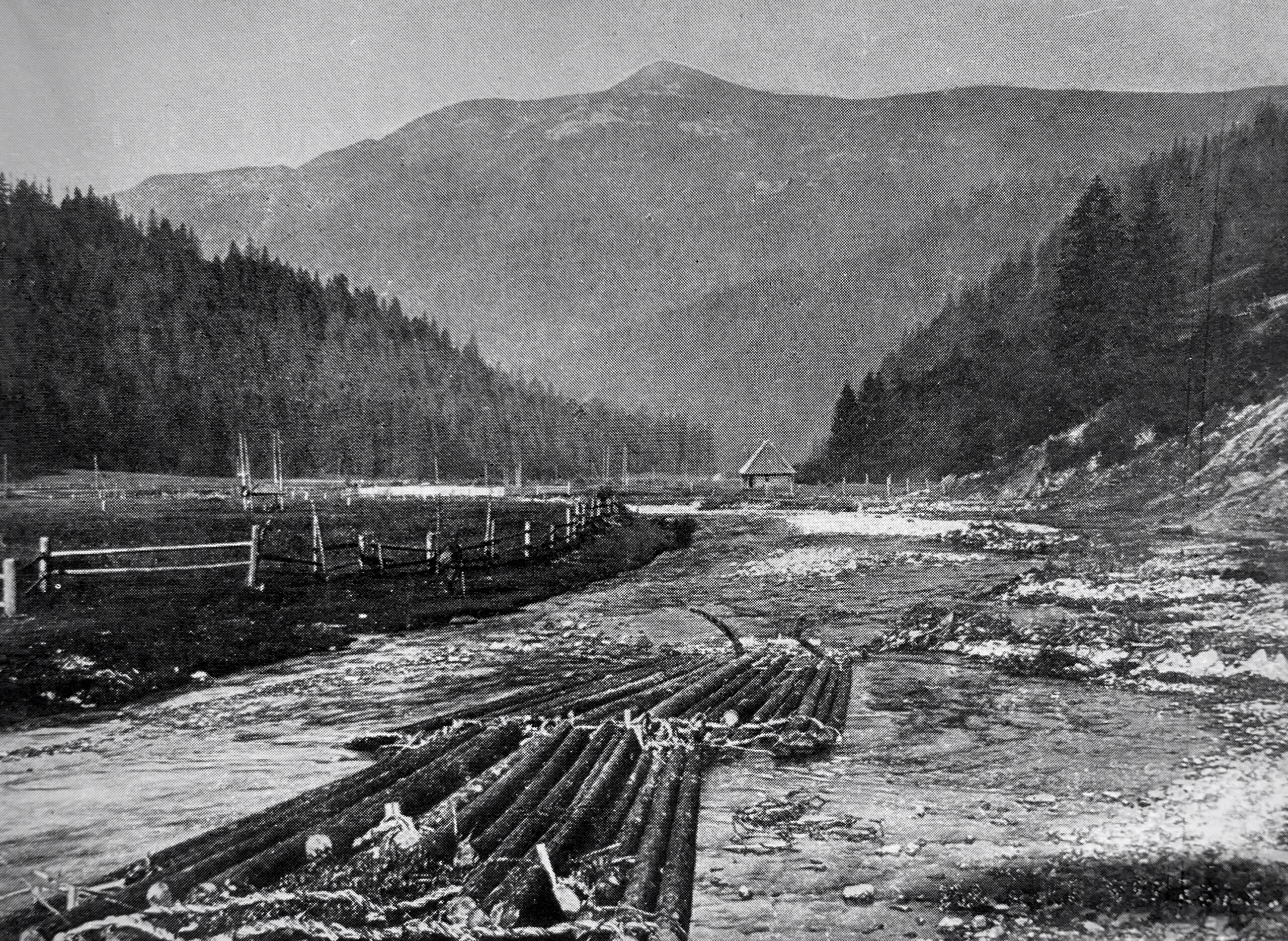 Photograph of the Carpathian Mountains in the 1930s.