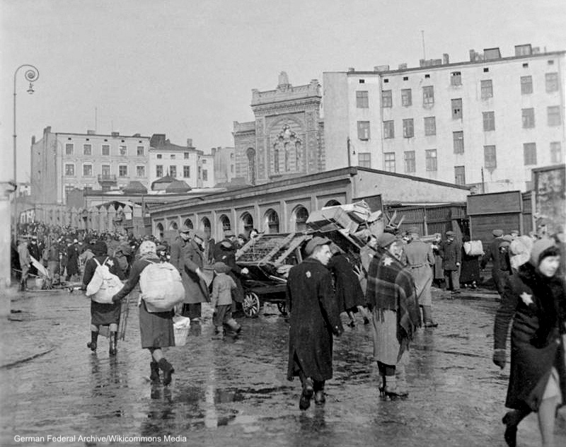 Deportation of Jews to the Łódź Ghetto 1940.