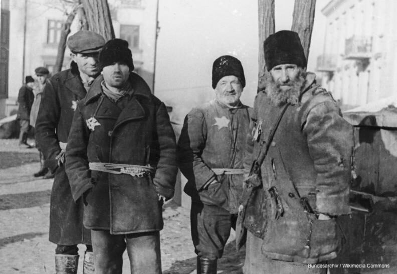 Photograph of the Lublin Ghetto, Poland in December 1939.