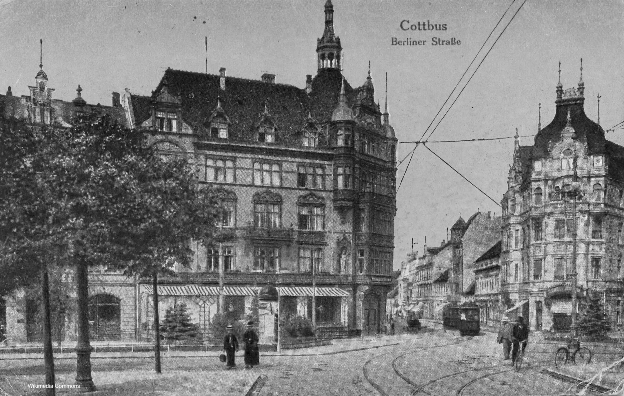 Photograph of Old Postacrd of Cottbus, Germany.