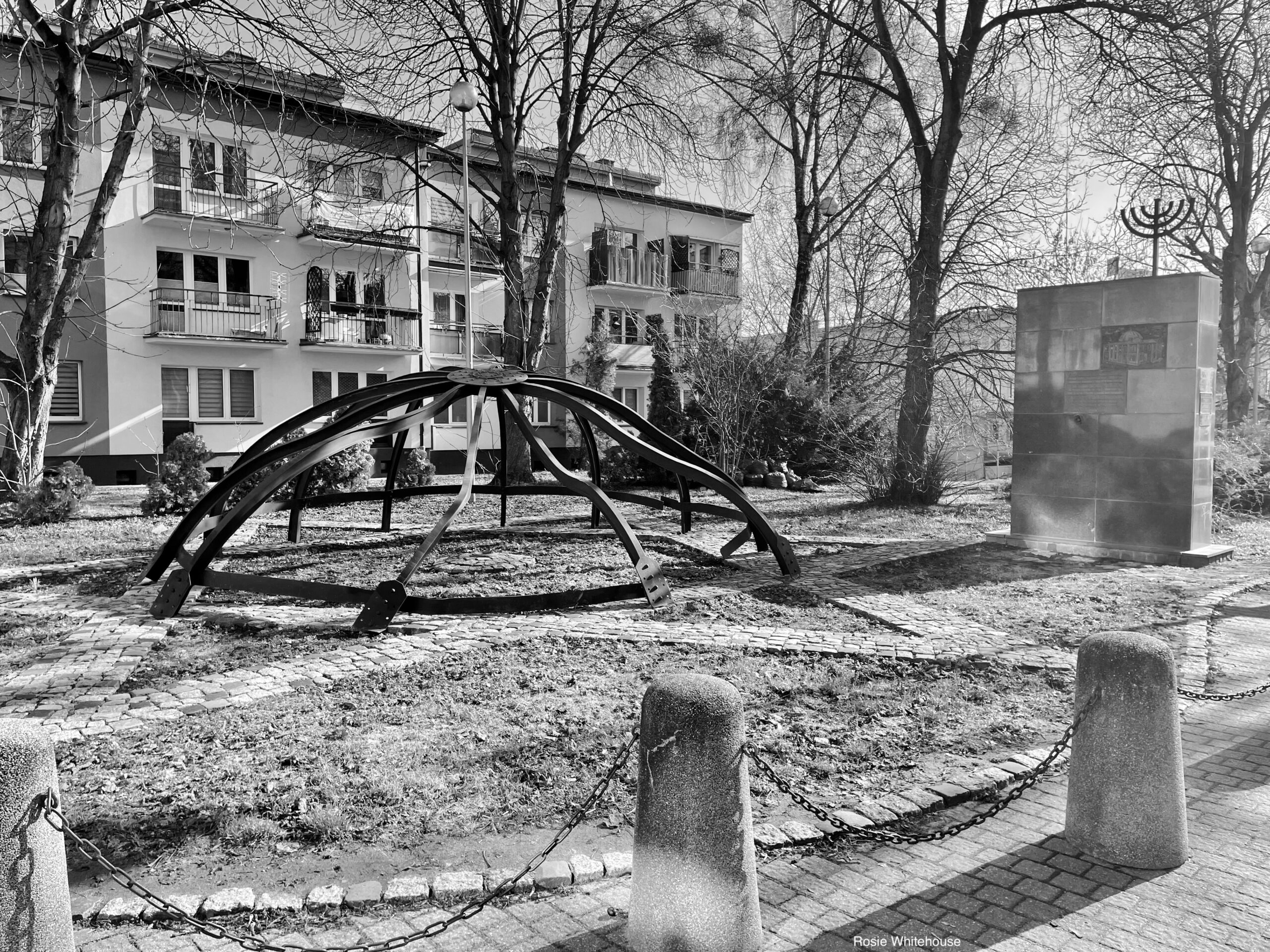 Photograph of The Great Synagogue Memorial, Bialystok, Poland.