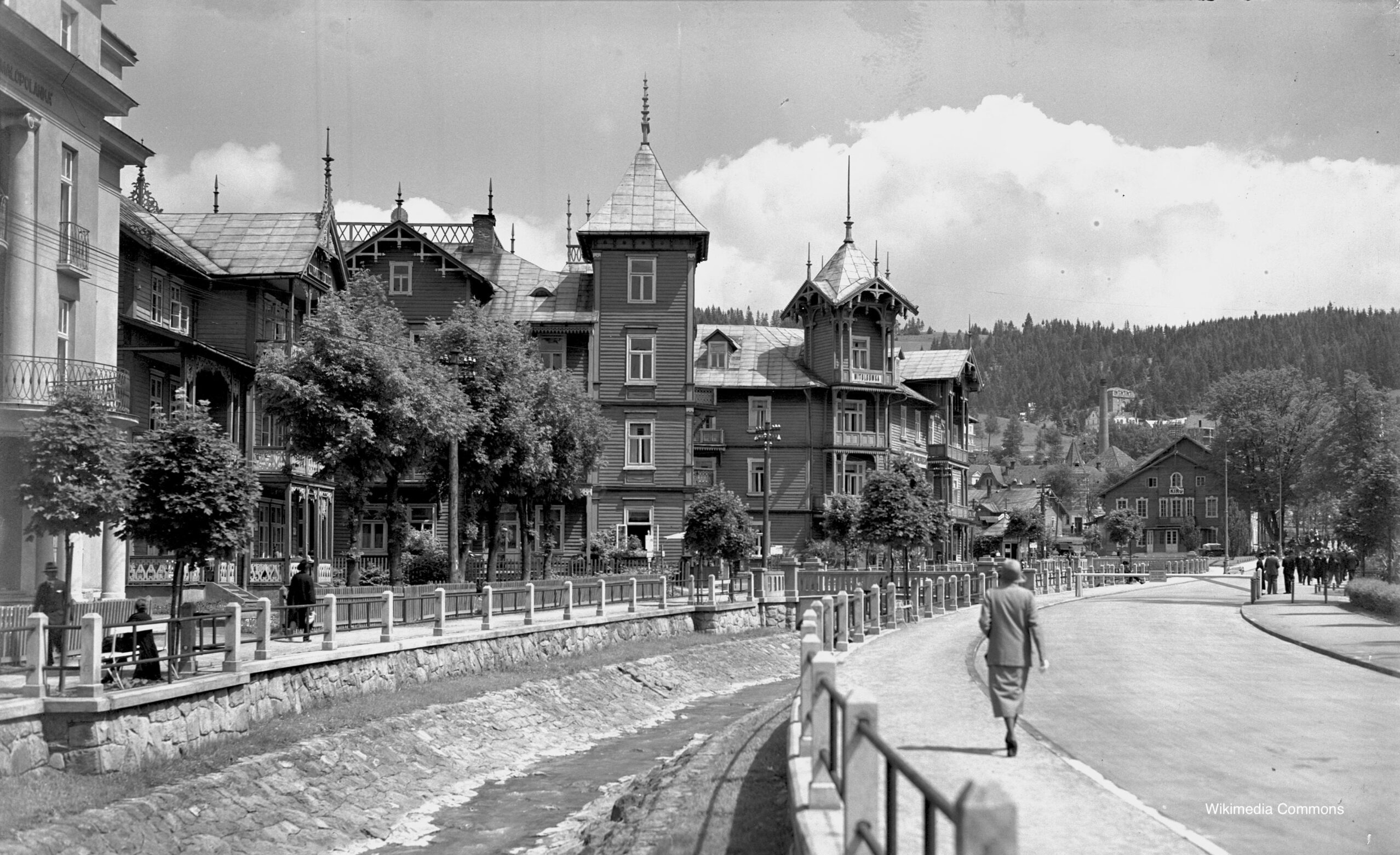 Photograph of pre-war Krynica, Poland.