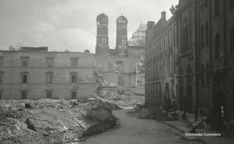 Munich Synagogue Rubble 1945