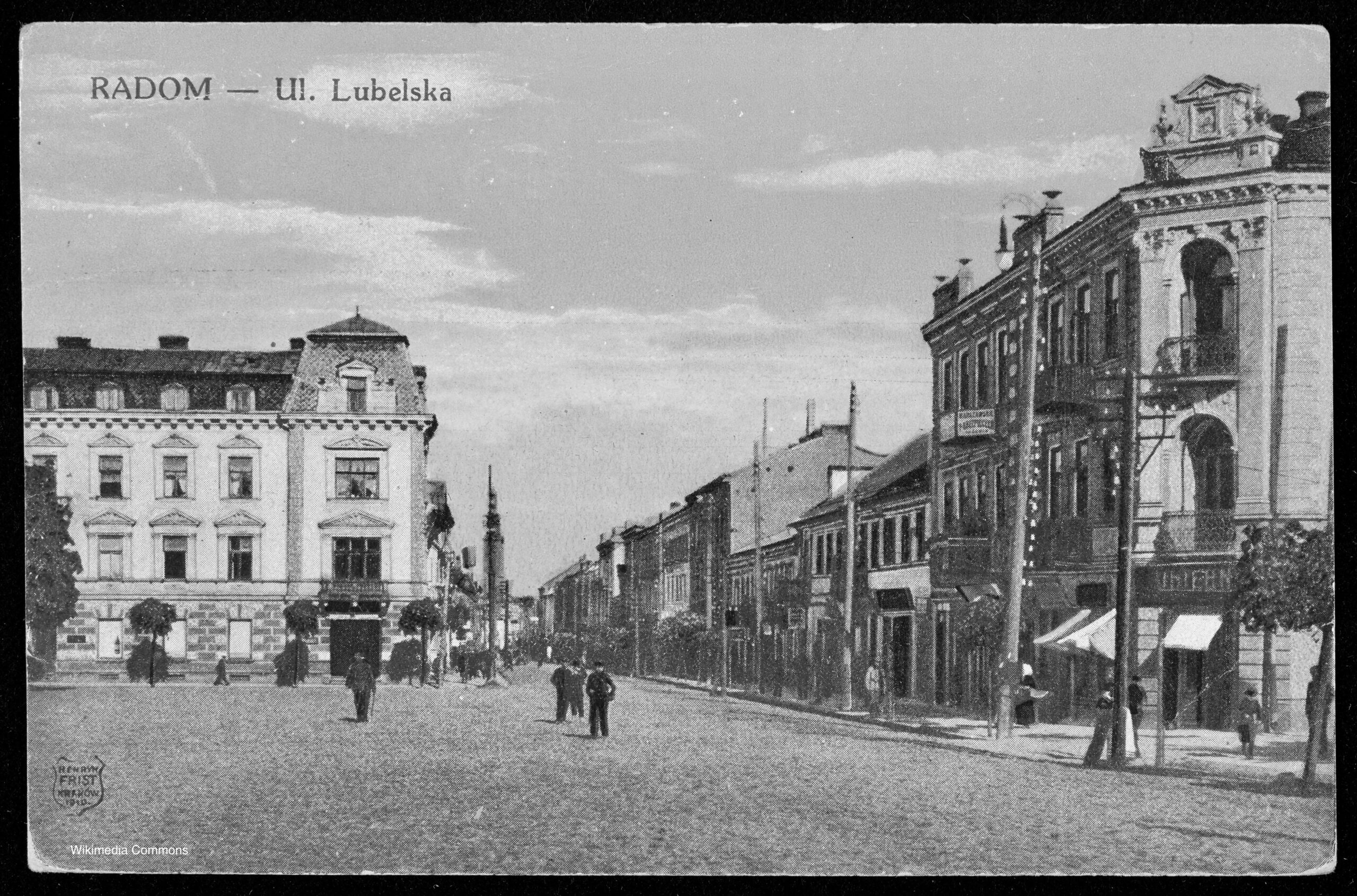 Photograph of Ul. Lubelska, Radom, Poland 1917.