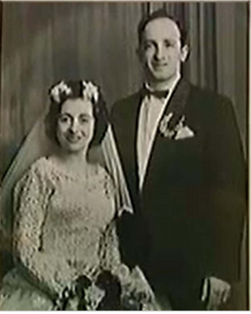 Photograph of Harry Balsam' wedding.