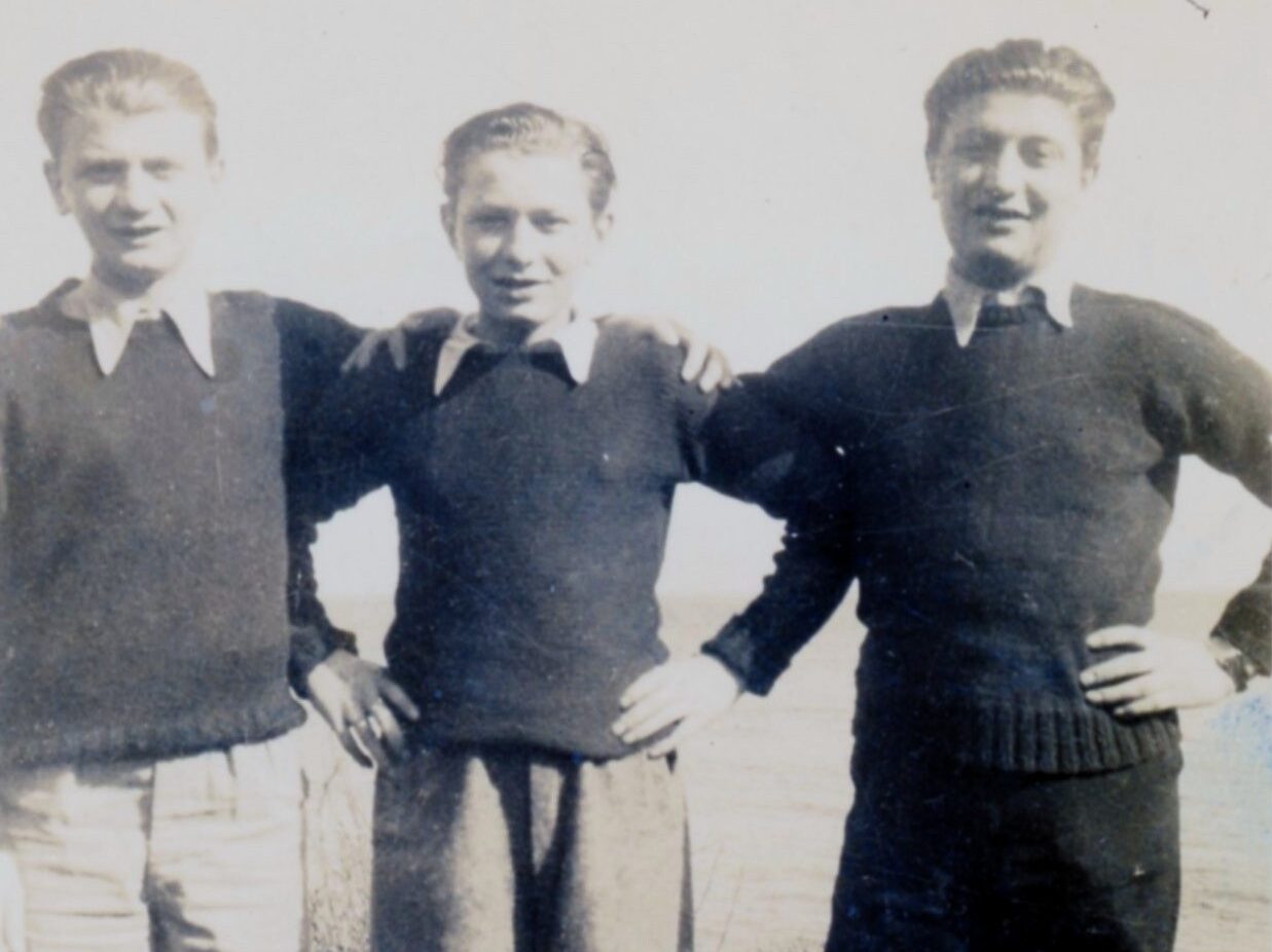 Photograph of the Luger Brothers, Millisle, c.1946.