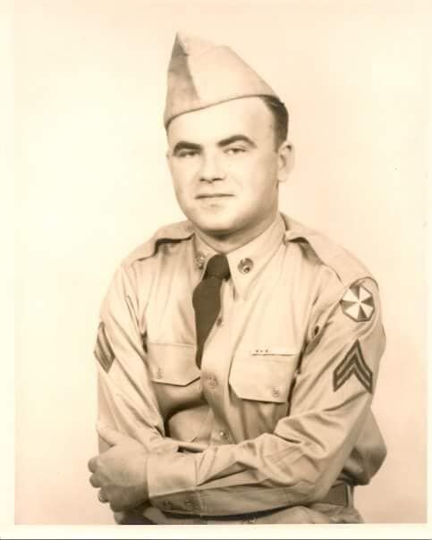 Photo of Mike Blain in the US Army in 1952