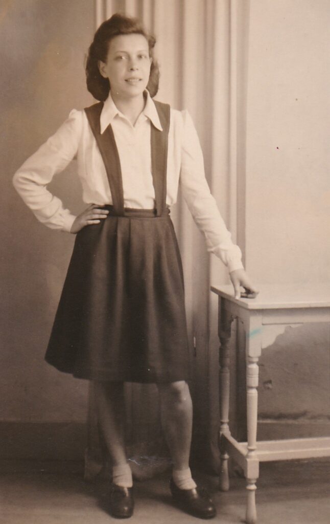 Photograph of Rose Neft in Manchester in 1946.