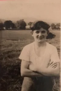 Photograph of Abraham Beil In Windermere 1945.