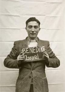 Photograph of Salek Benedikt in Kloster Indersdorf, Germany in 1945.
