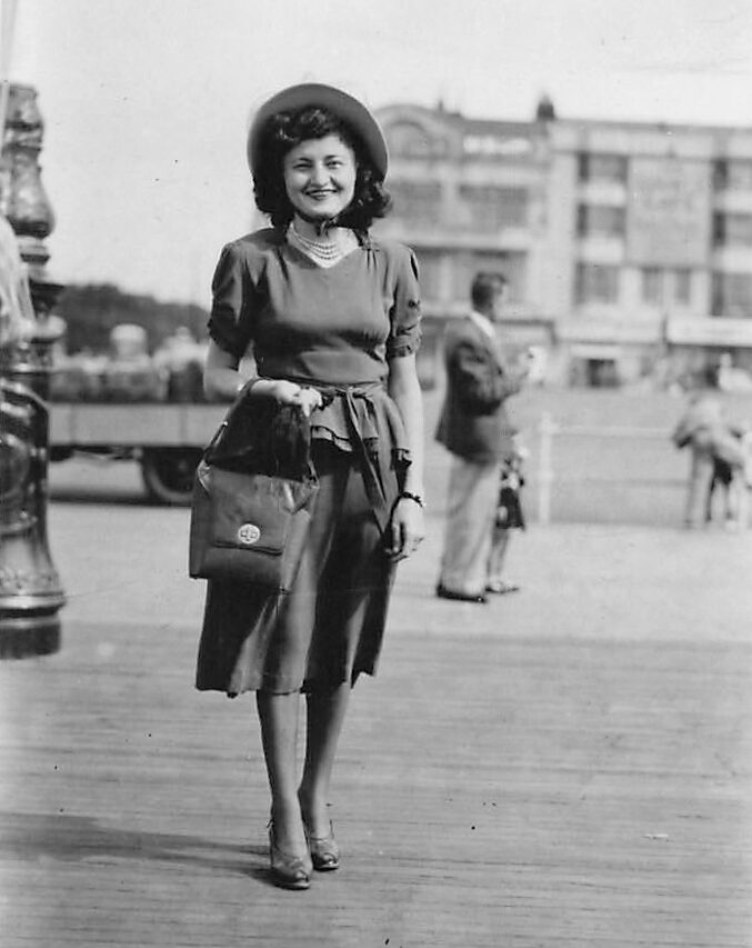 Photograph of Irene Markovic, Brighton 1947.
