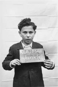 Photograph of Jankiel Klajman in Kloster Indersdorf, Germany in 1945.