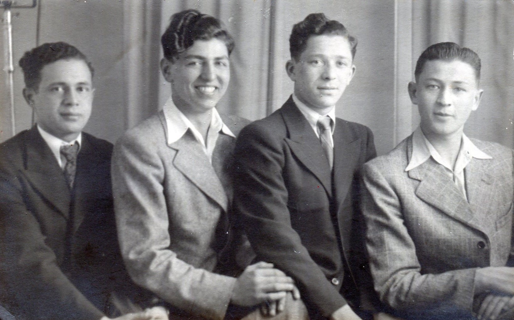 Photograph of Mick Zwirek, David Herman, Jack Bajer and Ernest Sunog.