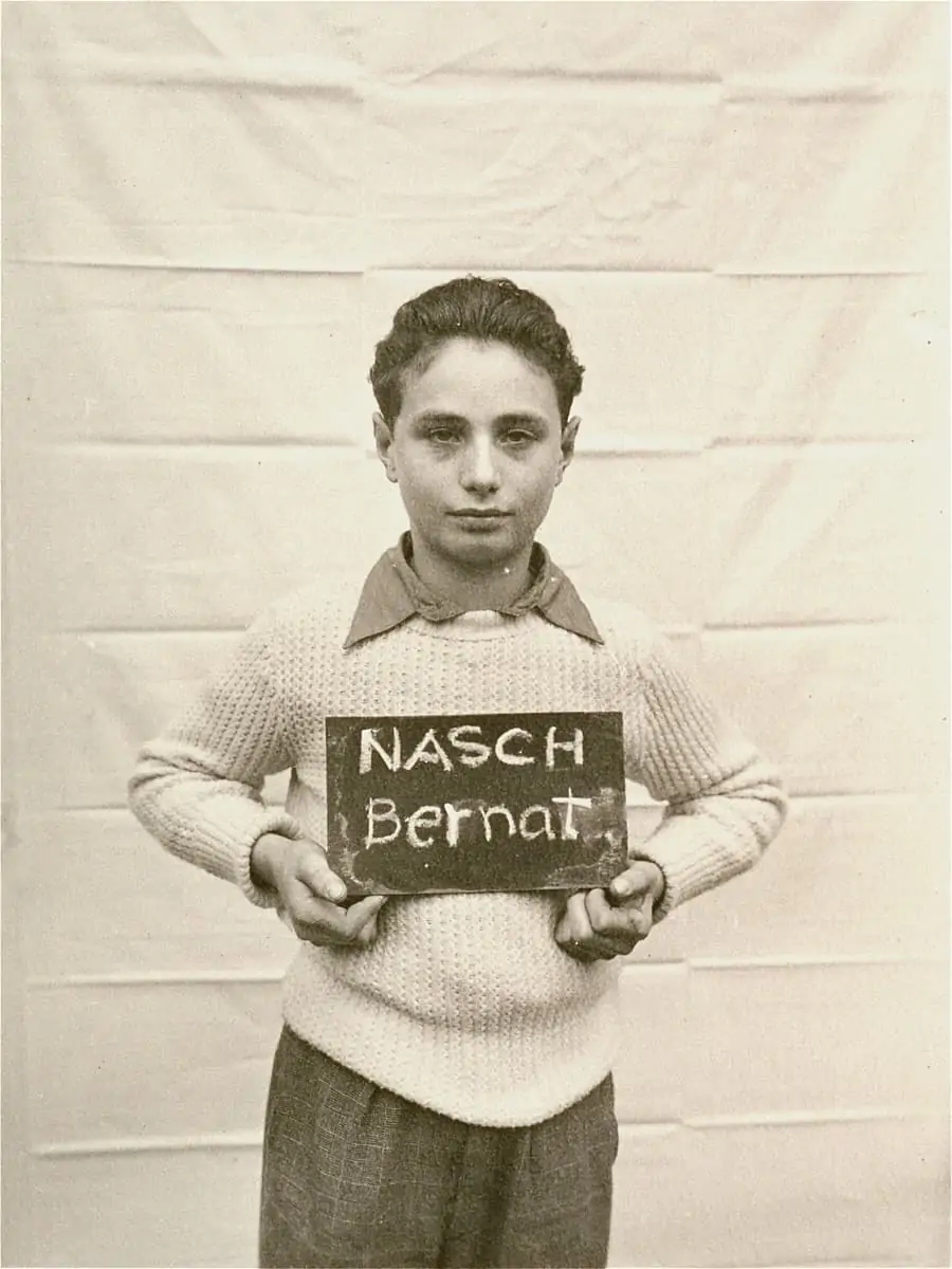 Photograph of Bernat Nasch in Kloster Indersdorf, Germany in 1945.
