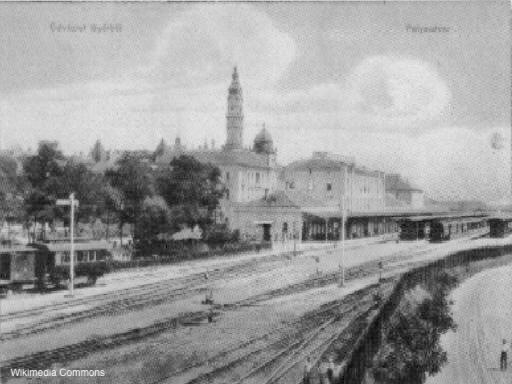 Old Photograph of Gyor, Hungary.