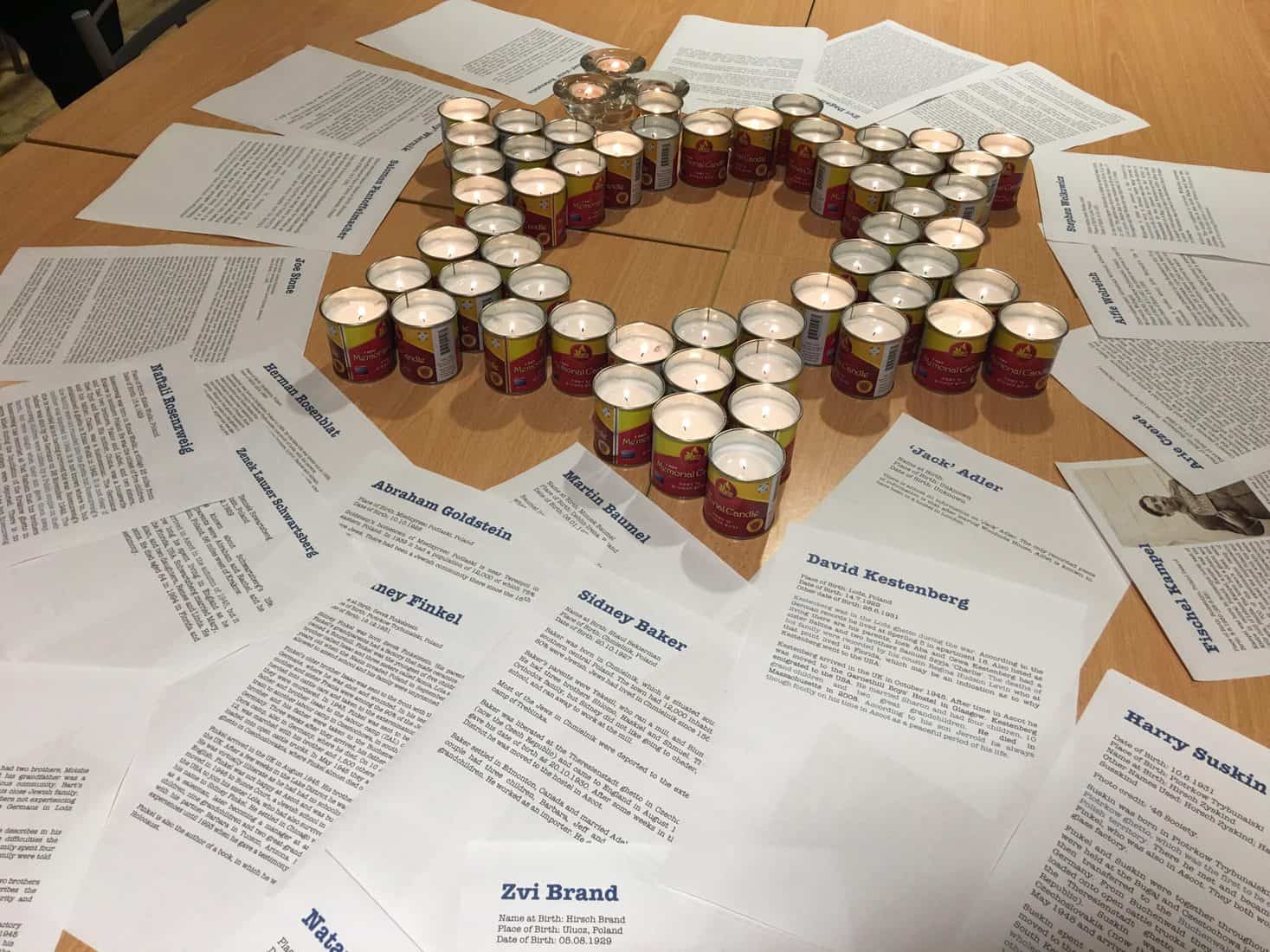 Photograph of Holocaust Memorial Day Ascot Library 2019.