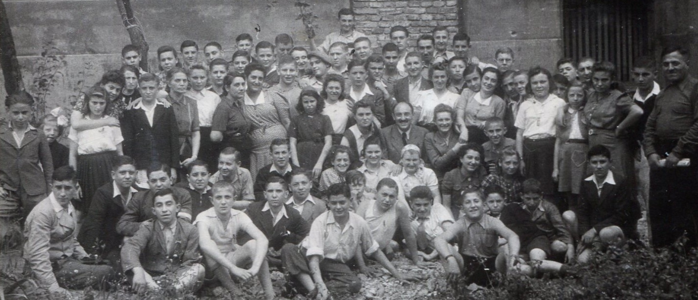 Photograph of the Belgicka Orphanage, Prague, August 1945.