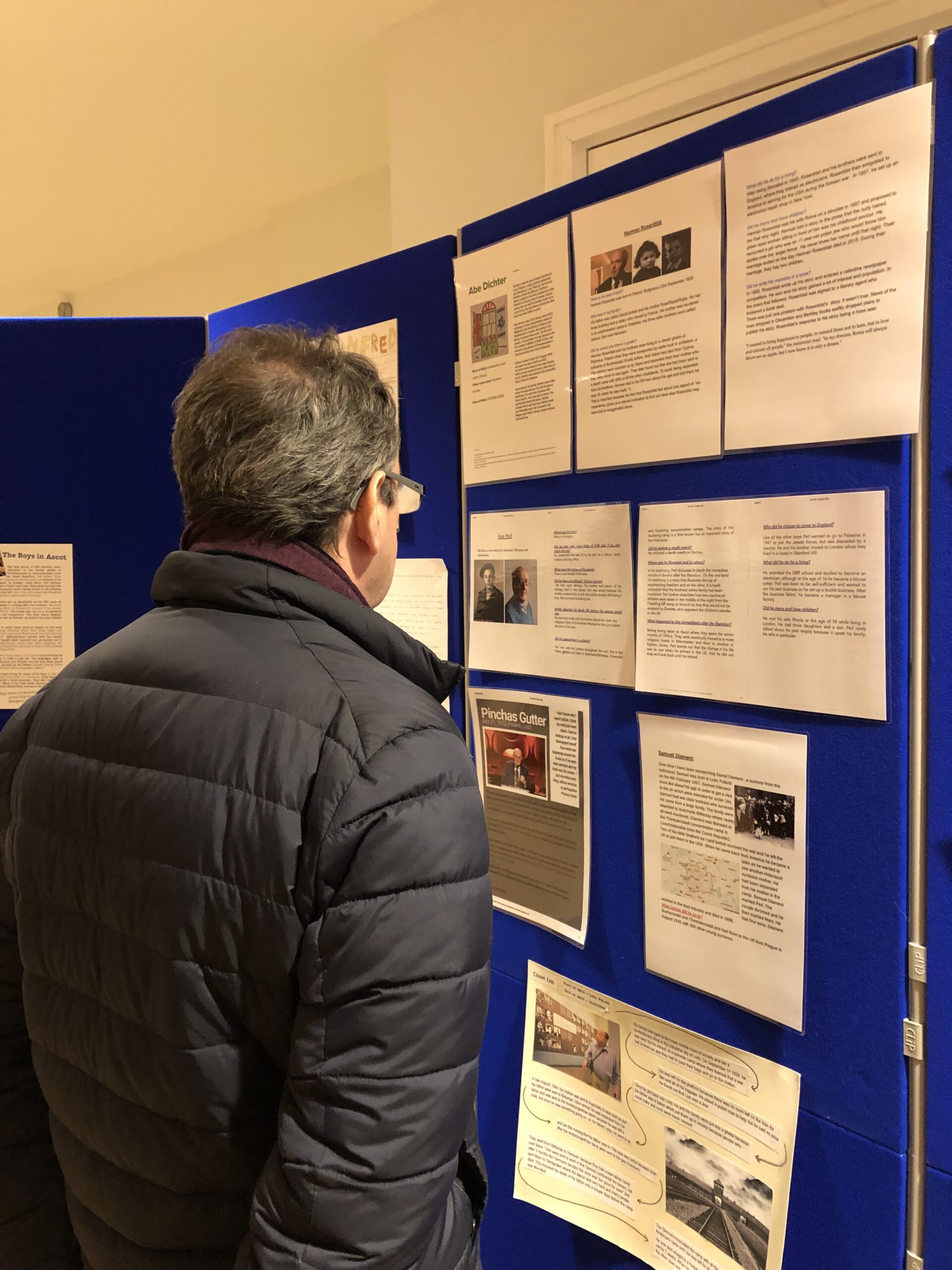 Photograph of an exhibition in Ascot Library 2019.