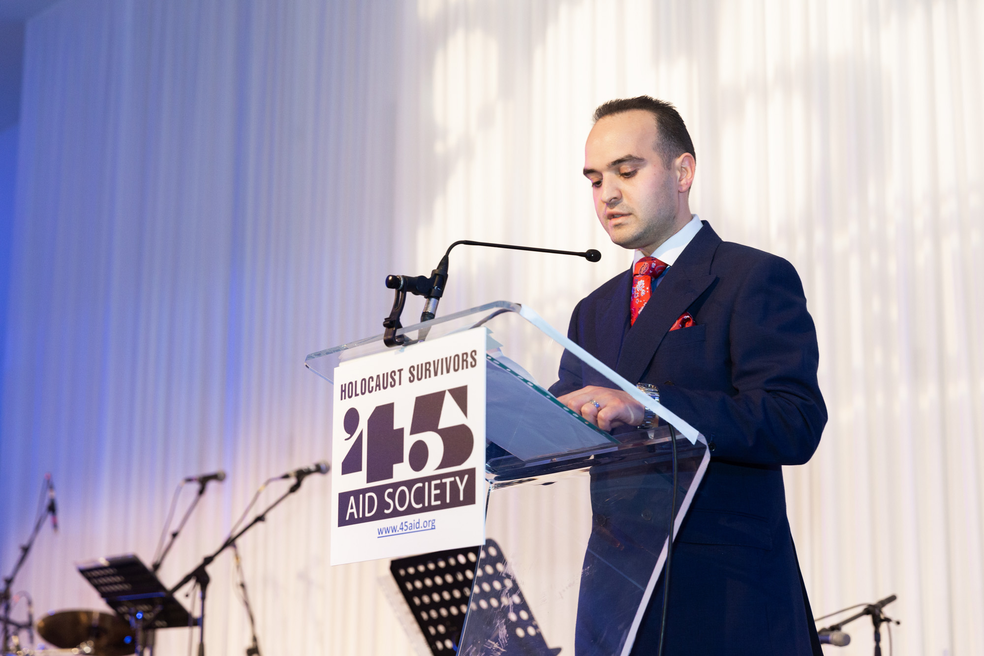 Photograph of the 2022 '45 Aid Society Annual Commemoration Dinner, London, UK.