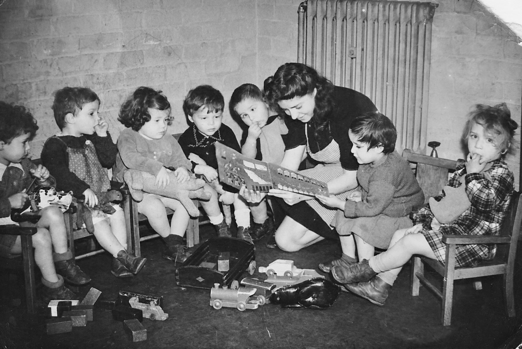 Photograph of the youngest members of the first group of the Boys in the Windermere reception centre.