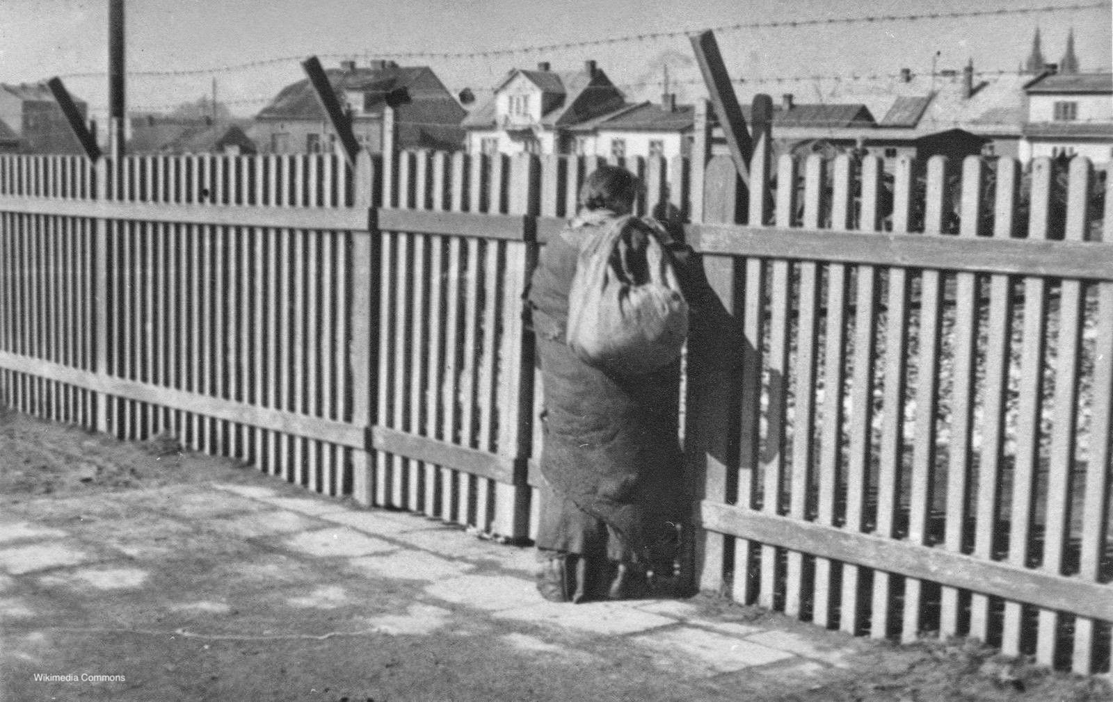 Photograph of the Kielce Ghetto in occupied Poland, 1941.