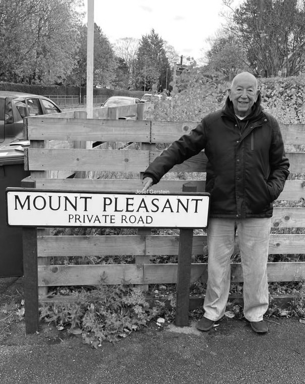 Photograph of Yossi Gerstein in Ilkley Yorkshire in 2021.