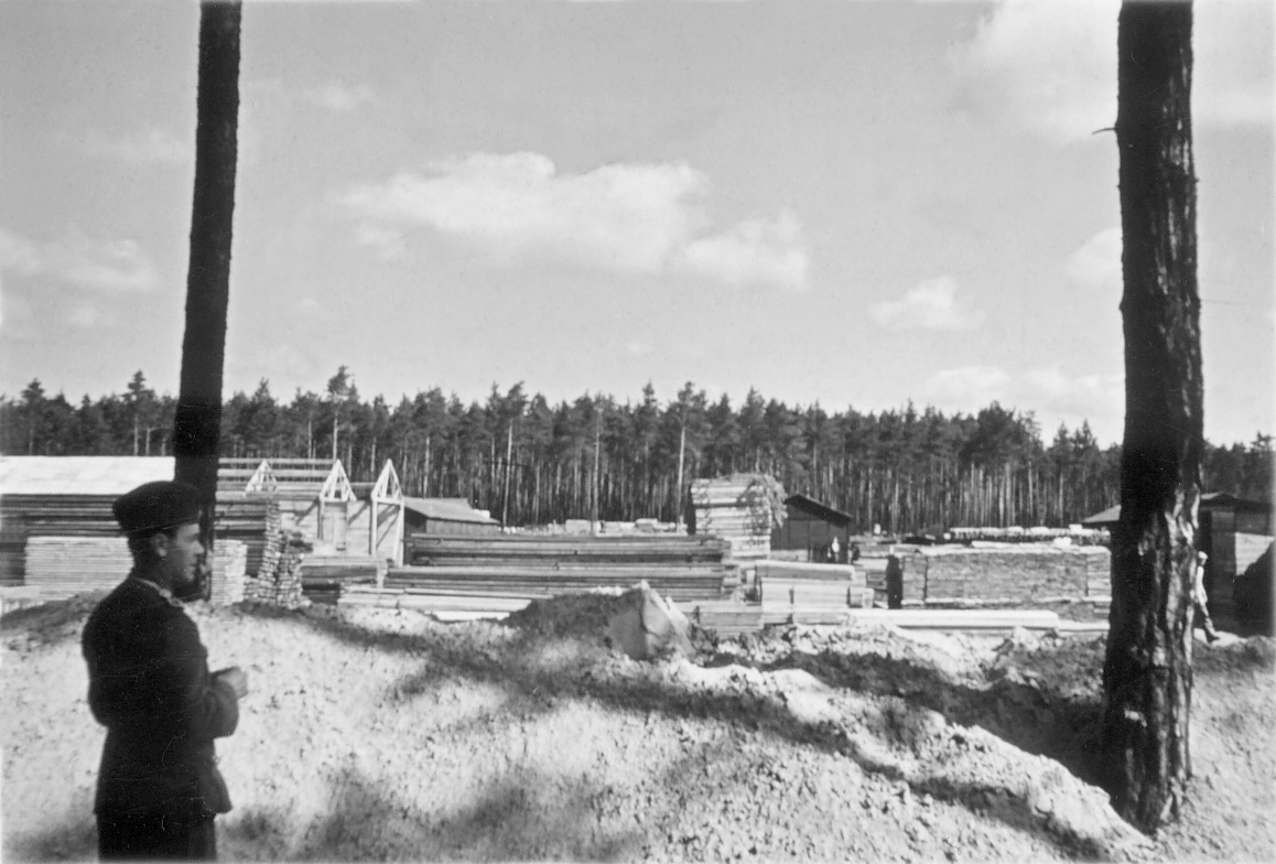 Photograph of the the Lieberose camp during the Nazi era.