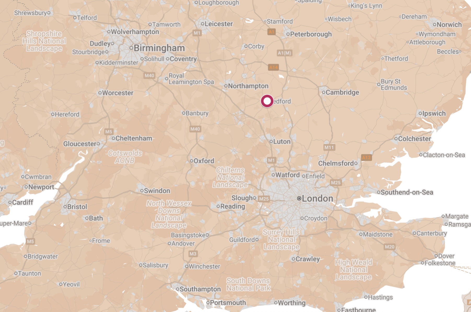 Map of Bedford Hostel.