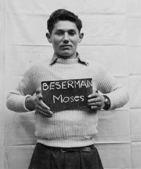 Photograph of Moses Beserman in Kloster Indersdorf, Germany in 1945.