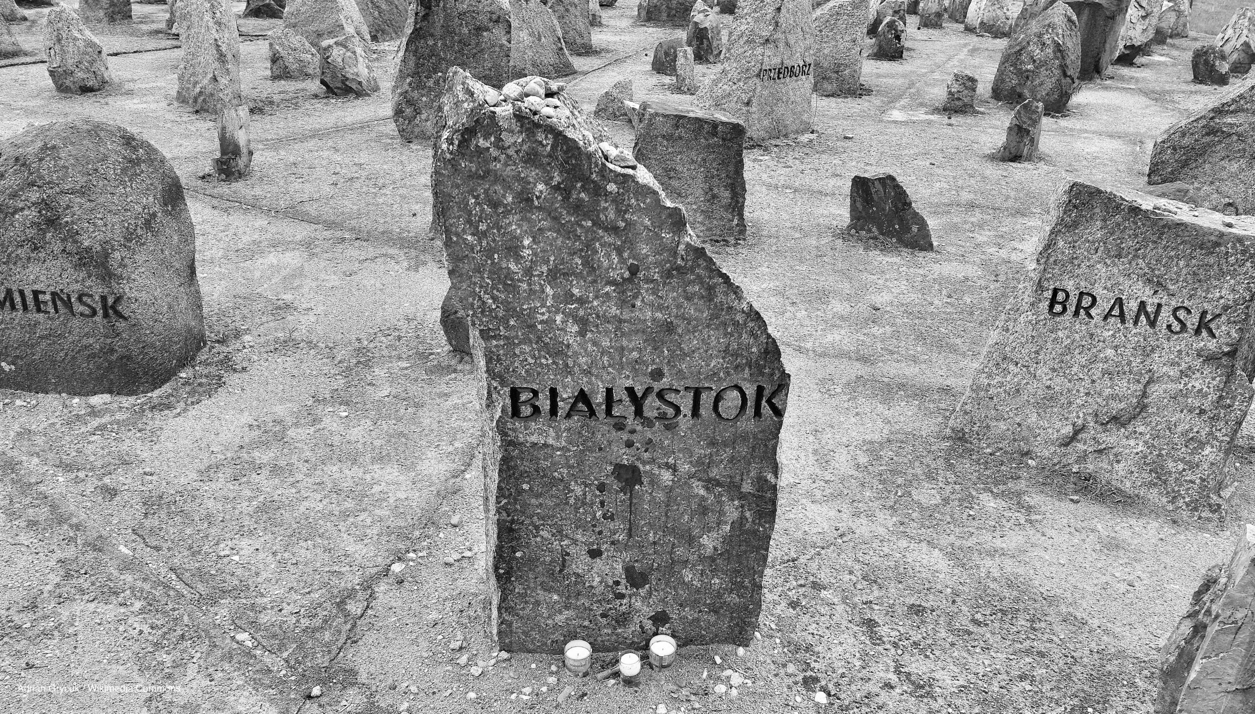 Photograph of a Memorial at the former Treblinka extermination camp in modern-day Poland.