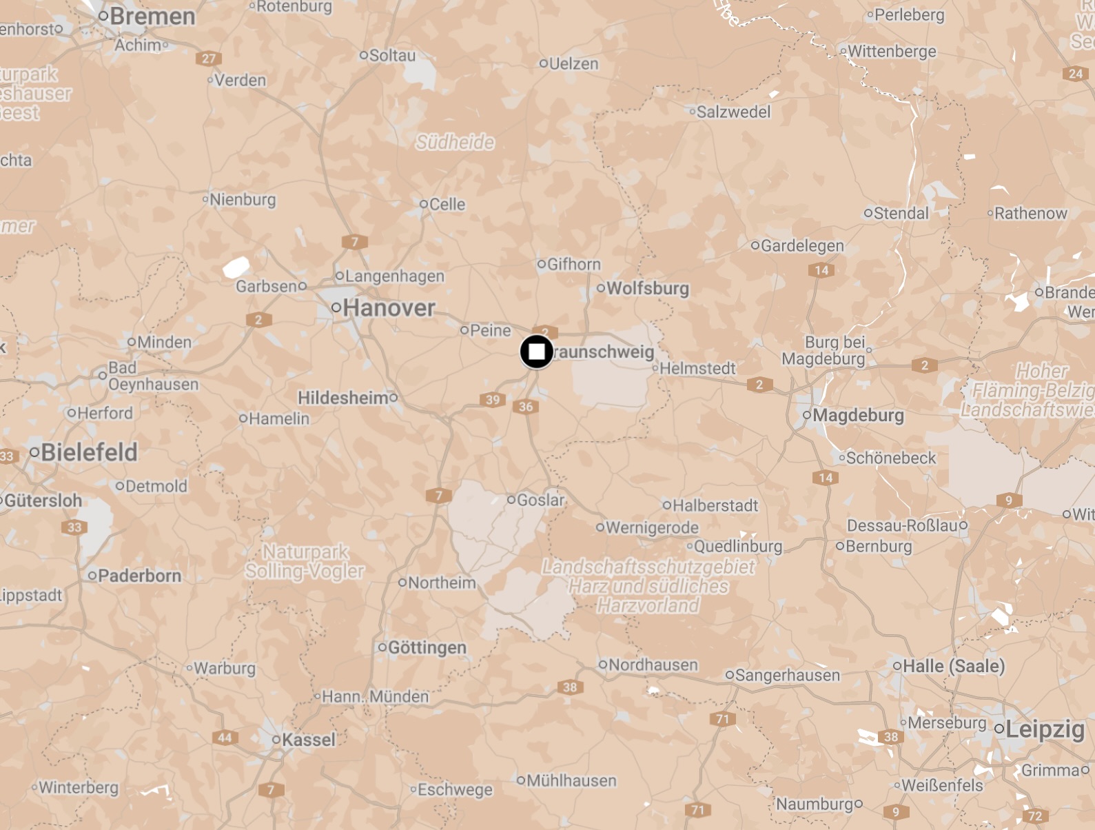 Map of Braunschweig Camp.