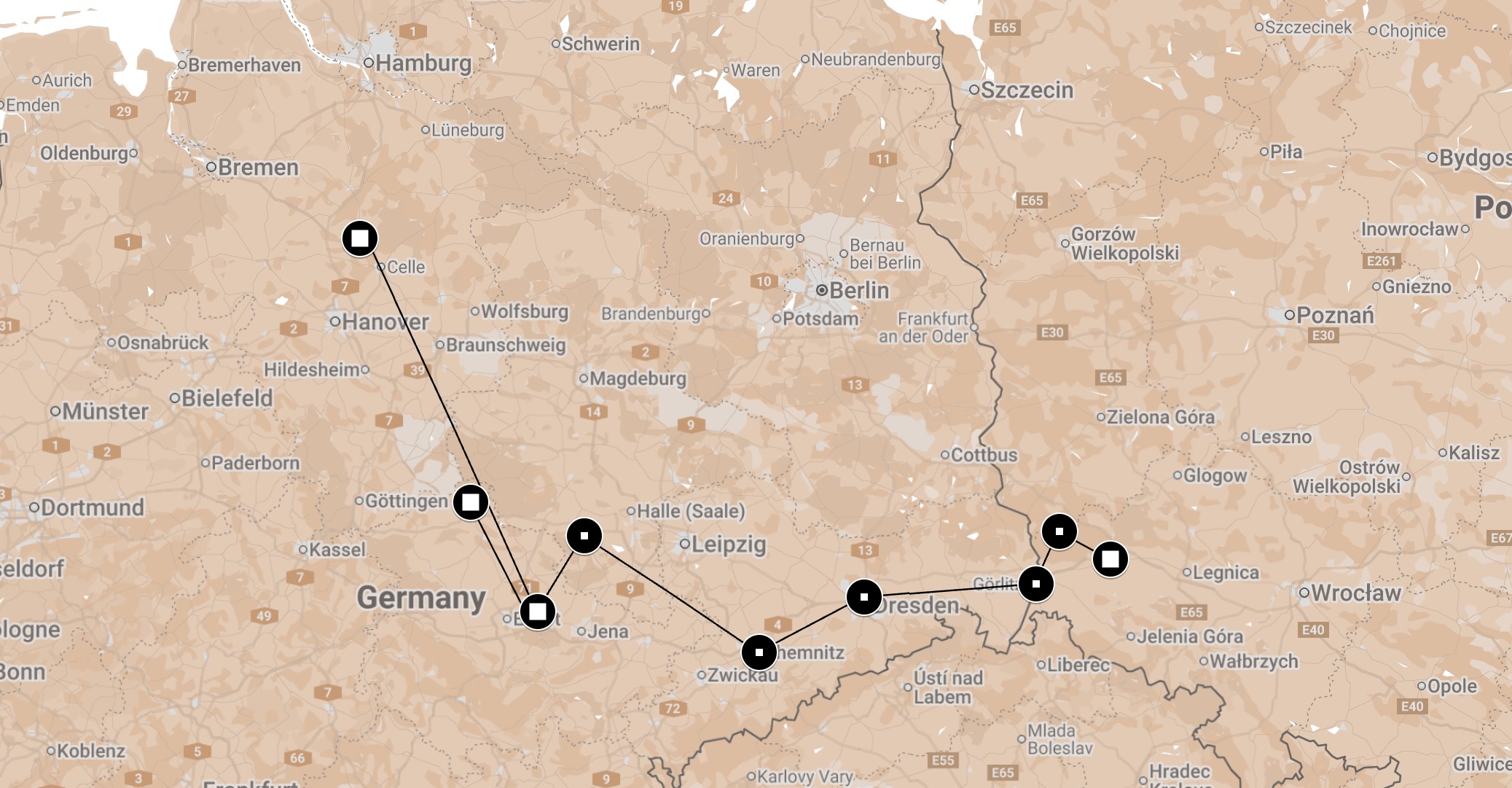 March of Death March from Bunzlau.