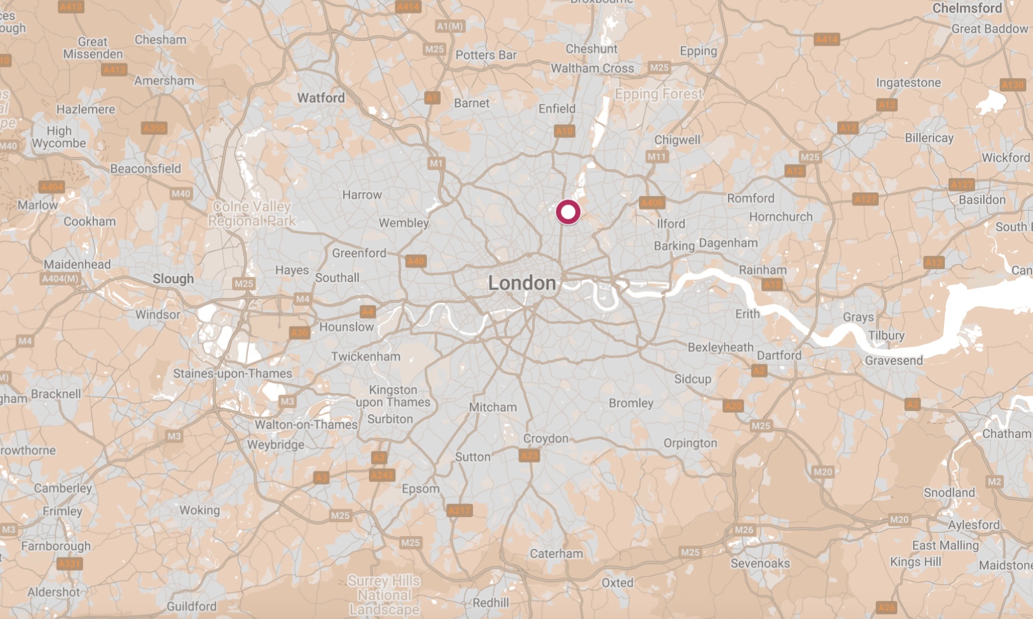 Map of Cazenove Road Hostel.