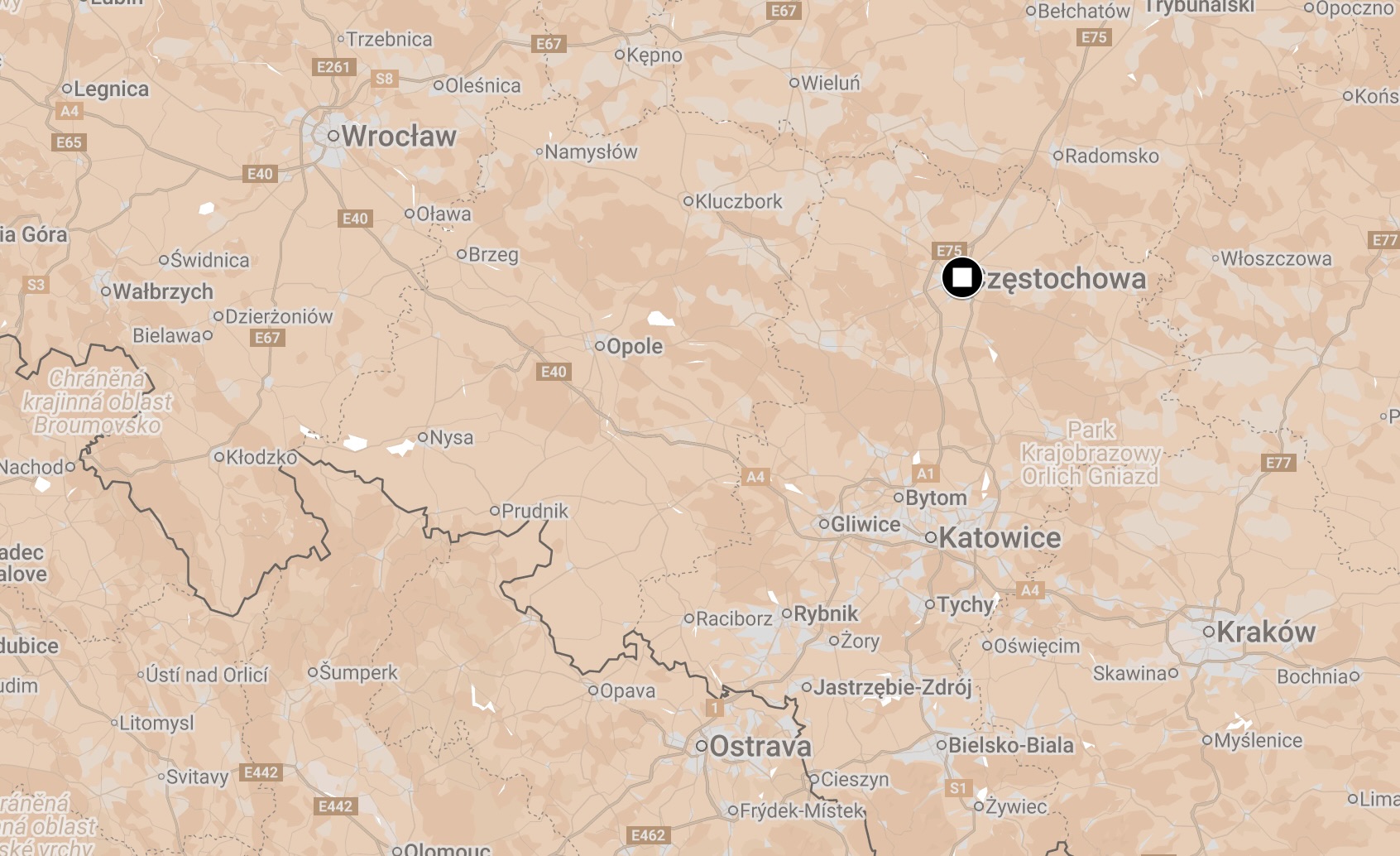 Map of Częstochowa-HASAG Camp.