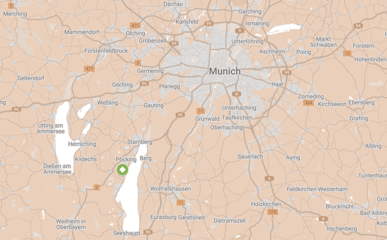 Map of Feldafing DP Camp.