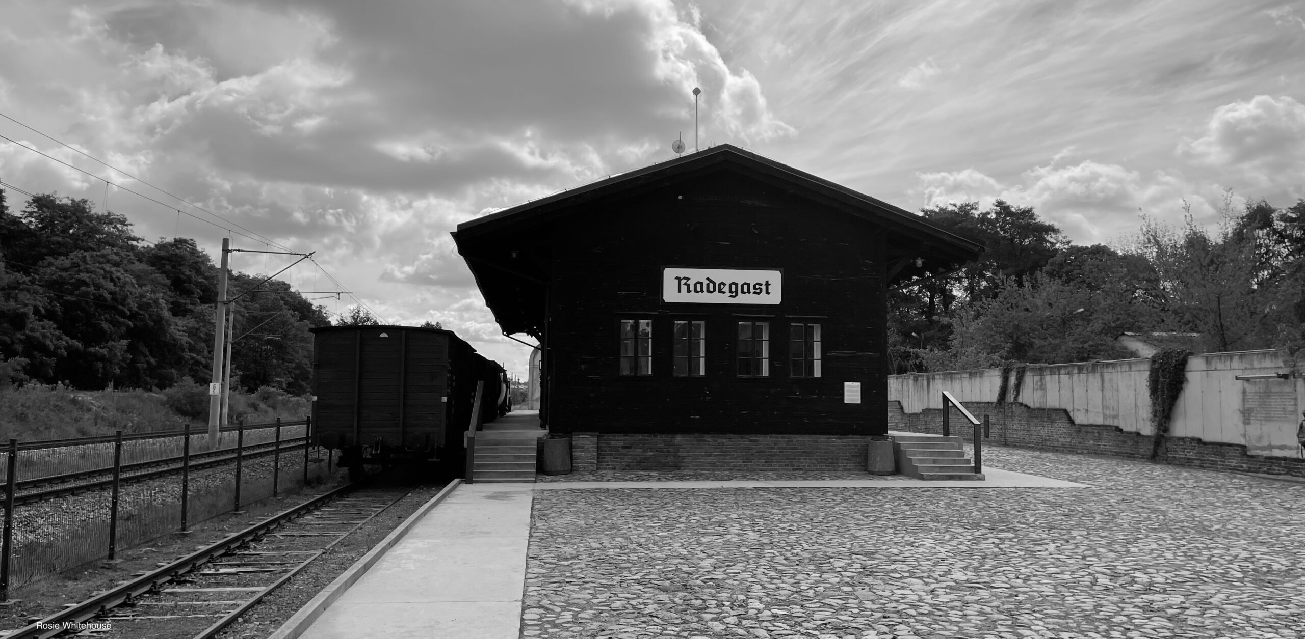 Photograph of the former Radegast Station, Łódź, Poland.
