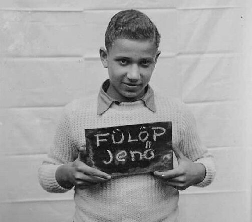 Photograph of Yeno Fülöp in Kloster Indersdorf, Germany in 1945.