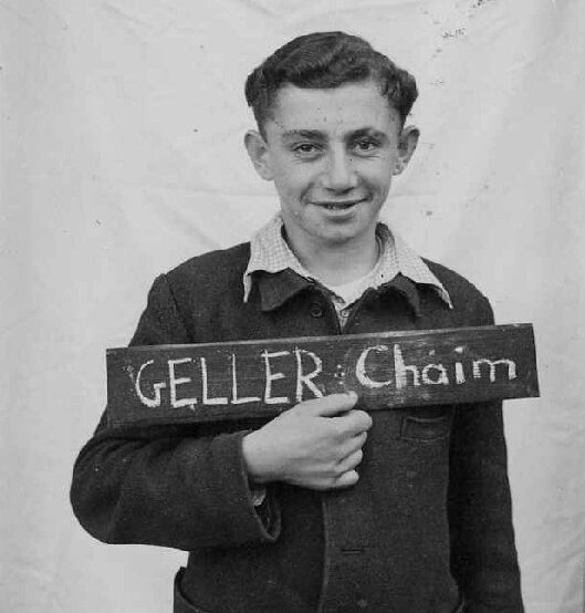 Chaim Geller in Kloster Indersdorf, Germany in 1945.
