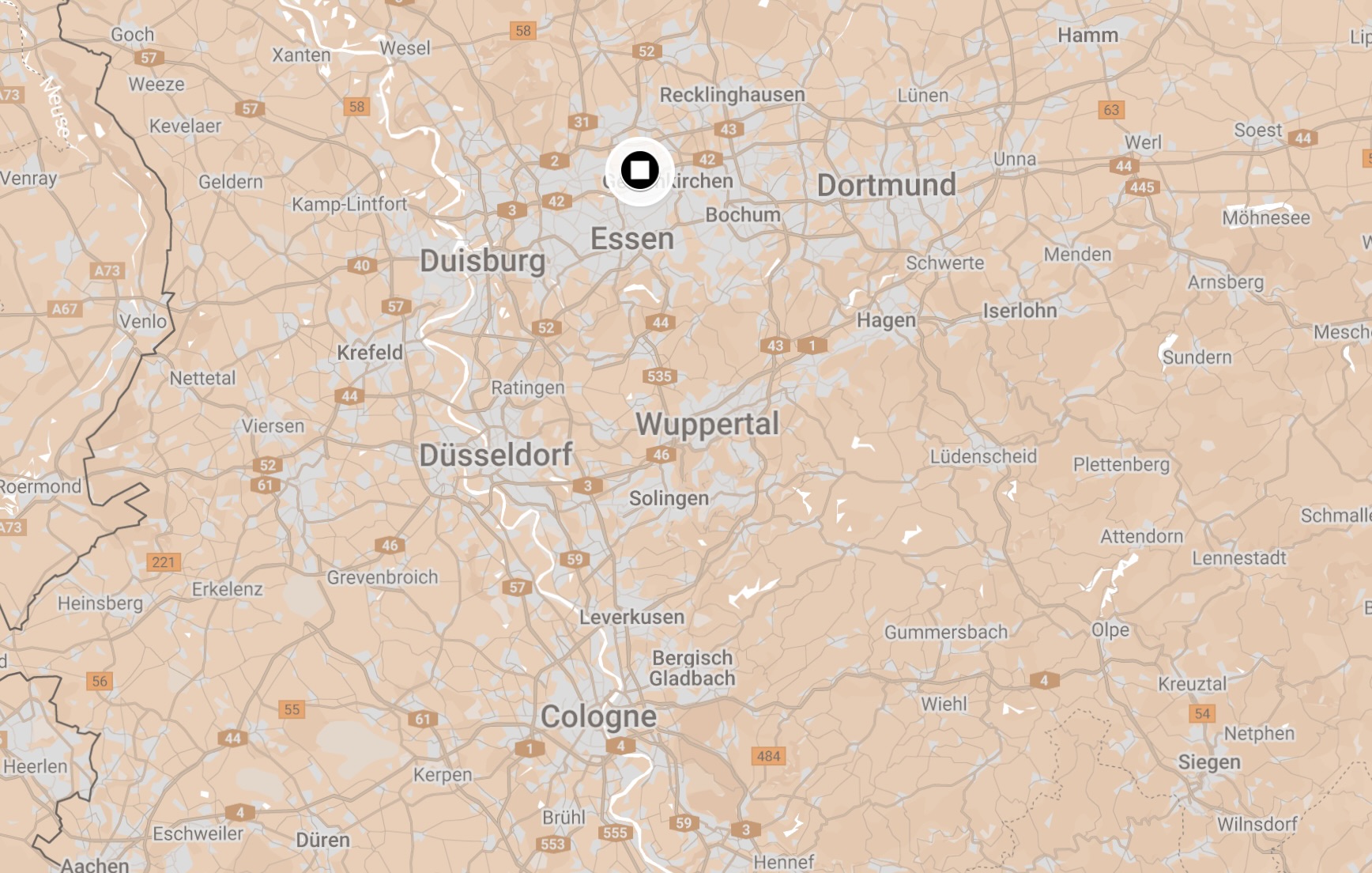 Map of Gelsenberg Camp.