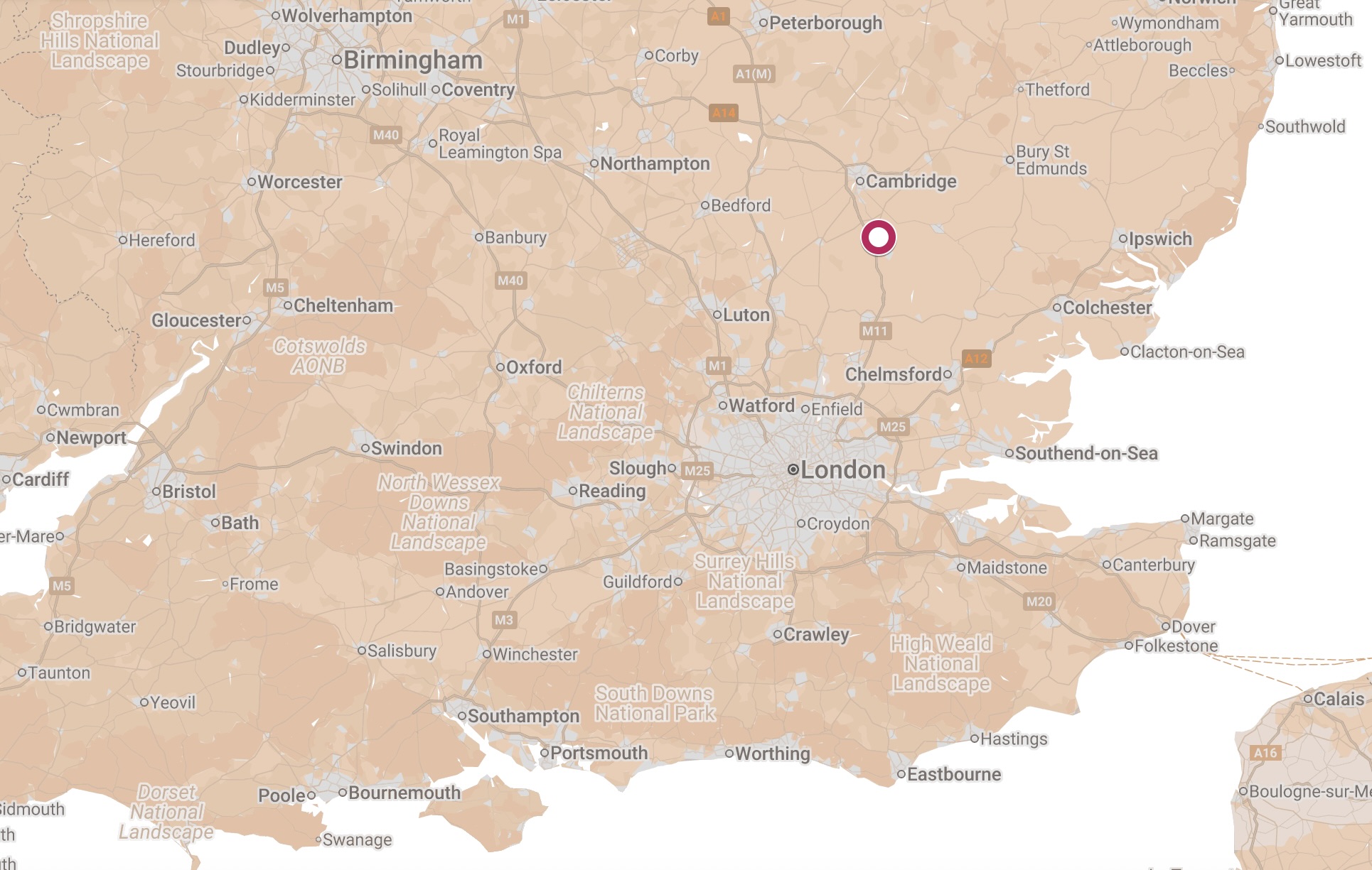Map of Great Chesterford Hostel.