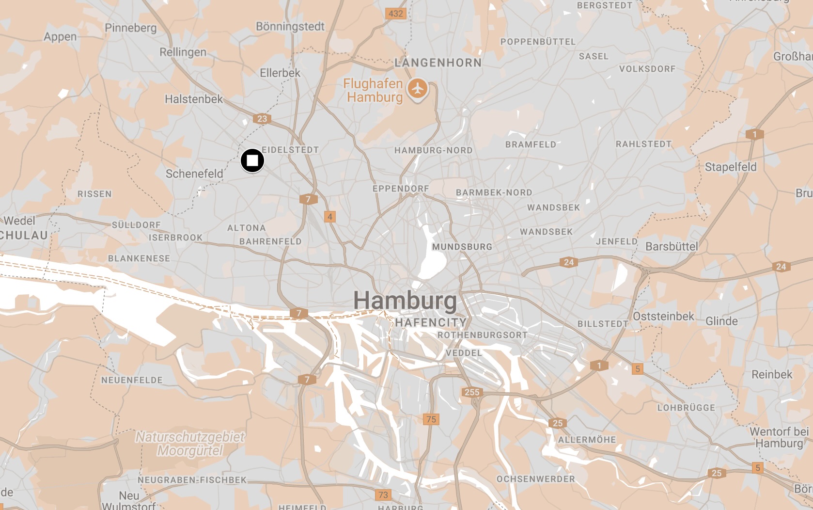Map of Hamburg-Eidelstedt Camp.