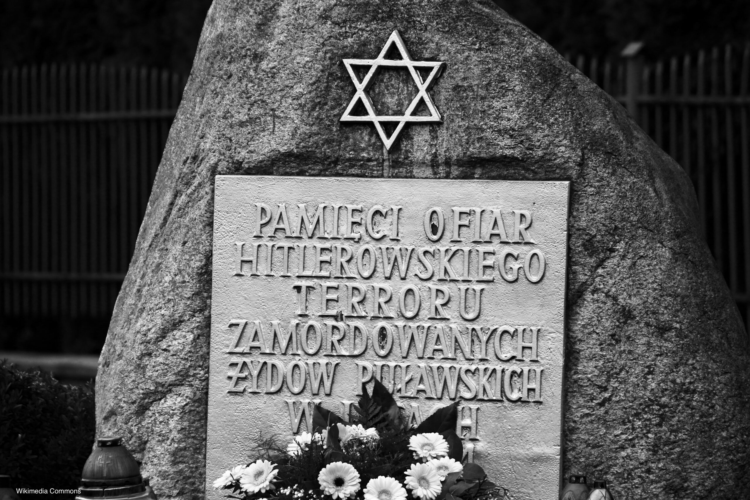 Photograph of the Holocaust Memorial in Puławy, Poland.