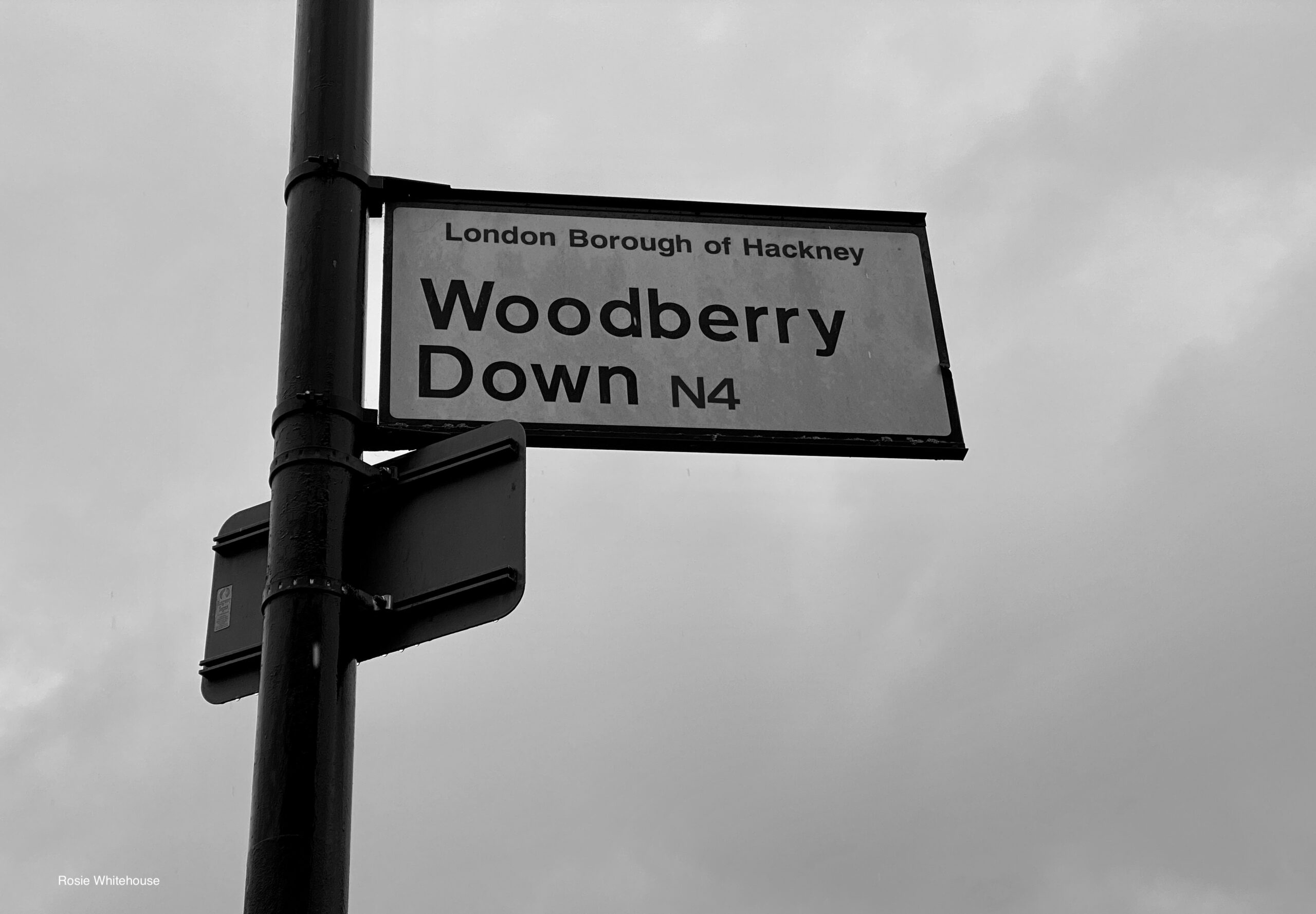 Photograph of a road sign.