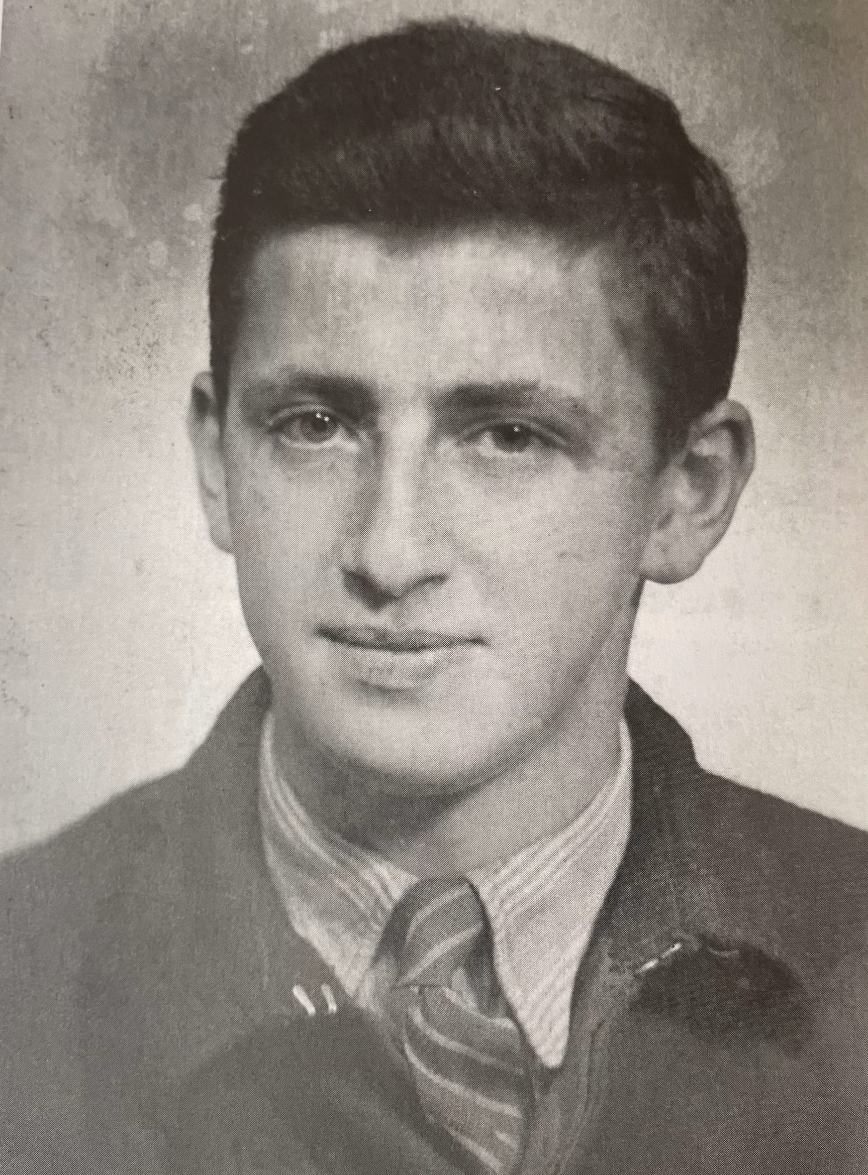 Photograph of Hugo Gryn after the liberation.