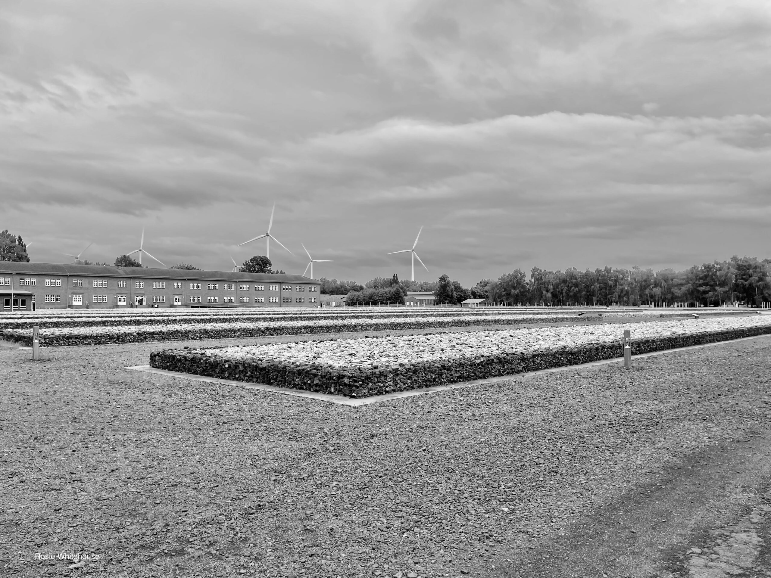 Photograph of the former Neuengamme concentration camp.