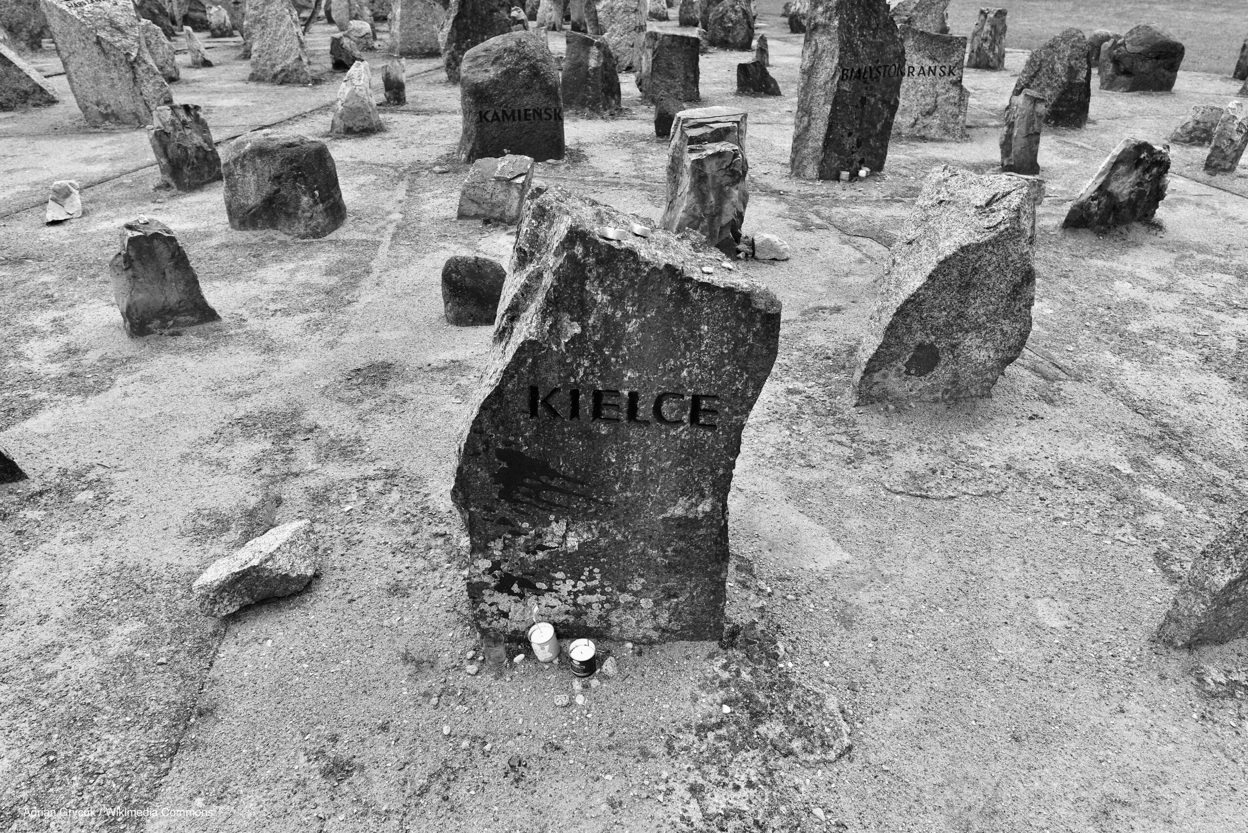 Photograph of a Memorial at the former Treblinka extermination camp in modern-day Poland.