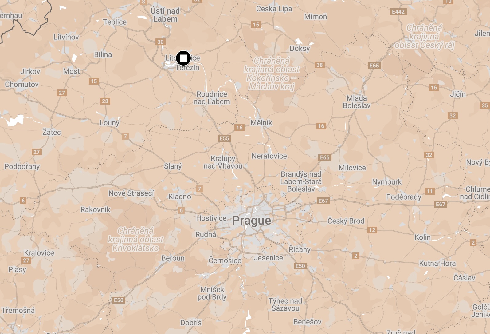 Map of Leitmeritz Camp.