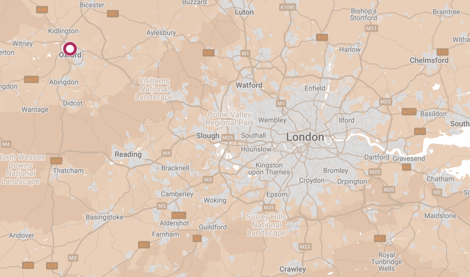 Map of Linton Road Hostel.